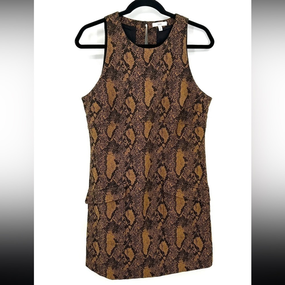 Joie Tonie Snakeskin Python Print Shift Dress - image 4